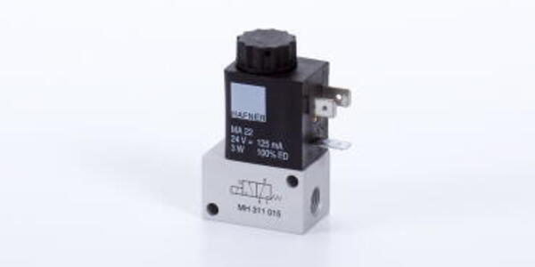 Direct actuated in-line valves