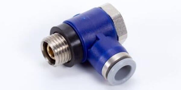 One-way flow regulators | swivel elbow | cylinder side